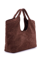 Vivisence Soft Shoulder Bag Women Polyester Shopper Handbag, brown