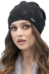 Vivisence Bonnet Femme Coupe Classique Douillet Et Chaud En Laine 7011, noir
