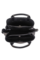 Vivisence Sac À Main Femme Trois Compartiments Parfait Style et Confort, noir