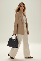 Vivisence Sac a Main Femme 2 en 1 Sac Bandoulière Compacte Fonctionnelle, noir