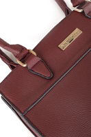 Vivisence Handtasche Damen Umhängetasche Alltag Komfort und Eleganz, weinrot