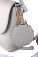 Vivisence Women Shoulder Bag With Pouch Zip Closure Adjustable Strap For Easy Carry, Grey