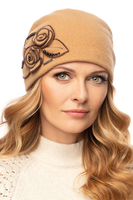 Vivisence Handmade Elegant Winter Hat For Women 7068, beige