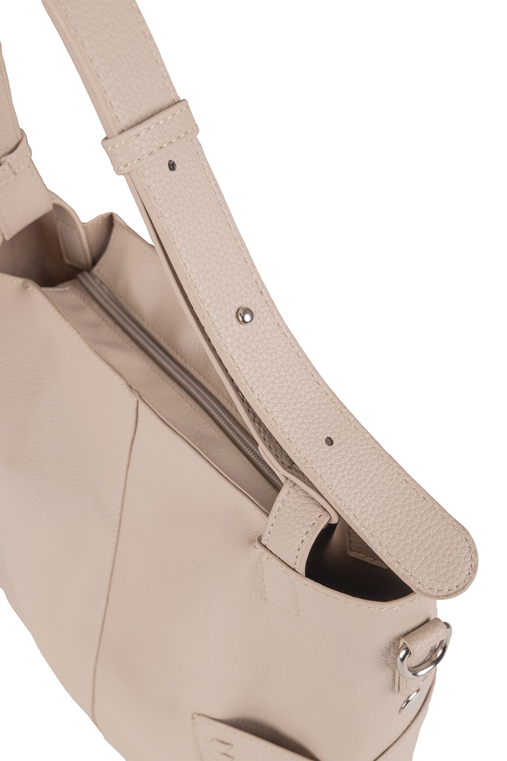 Vivisence Damen Handtasche Verstellbarer Schultergurt Alltag Tasche, Beige