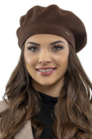 Vivisence Women's Beret Warm And Cozy Protection Against Cold 7005, brown