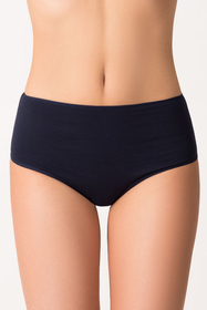 Vivisence women's smooth high waist briefs  4001, dark blue