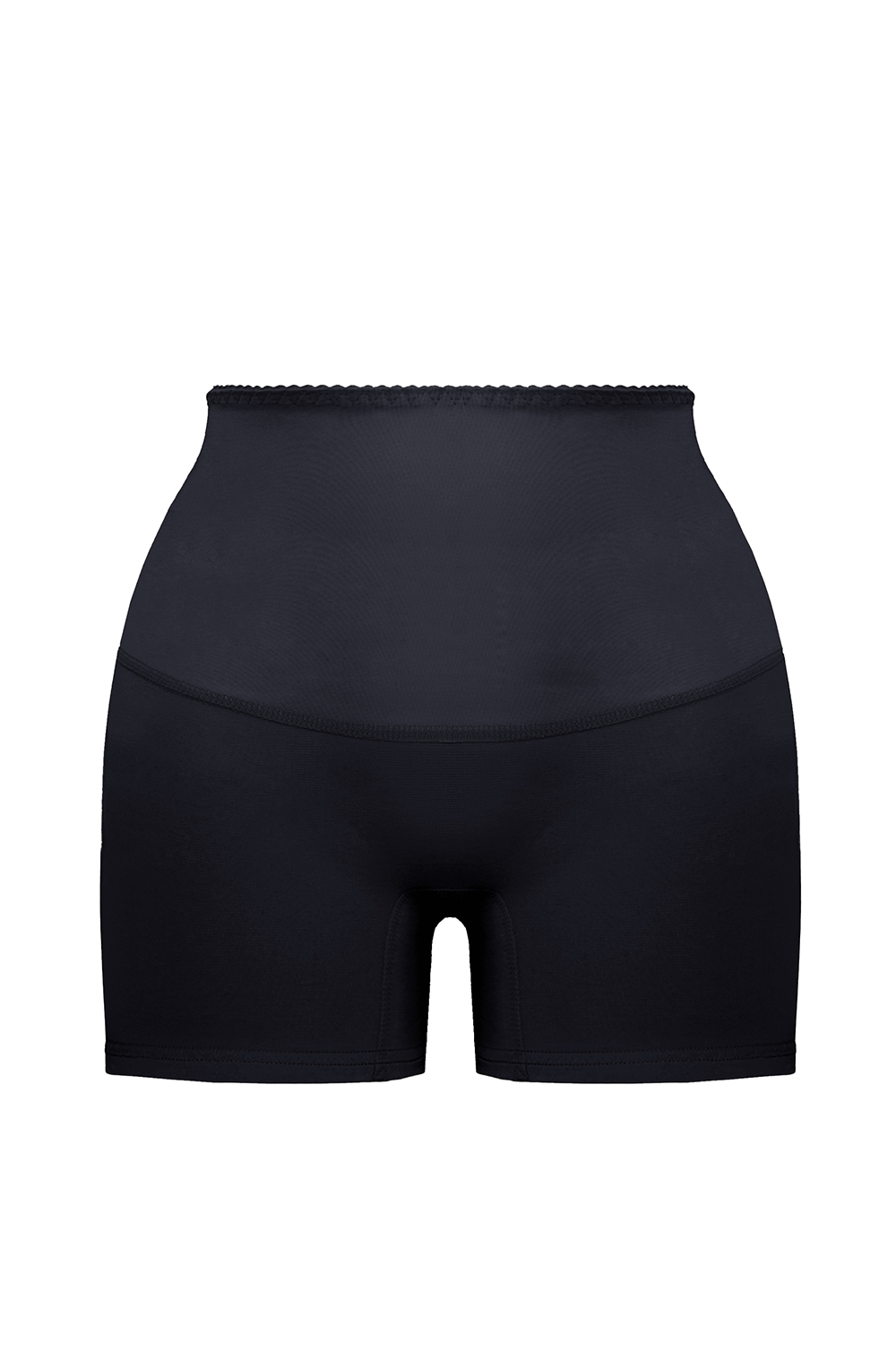 Vivisence Damen Shapewear Unterhose Baumwolle Hoher Bund 4102, Schwarz