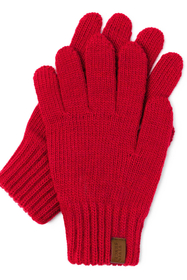 Vivisence Women's Winter Gloves Soft And Warm Ideal For Cold Weather 7014, red