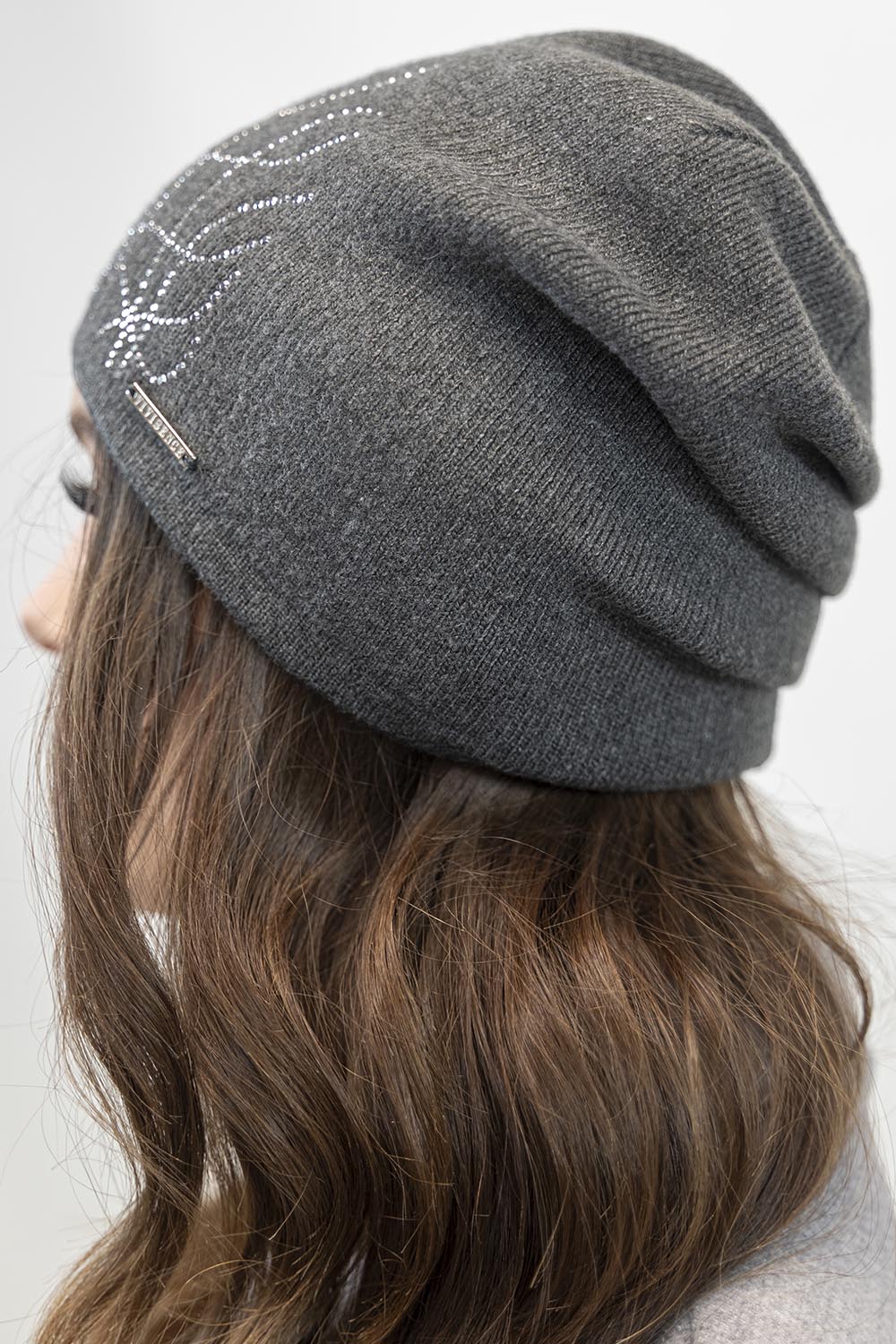 Vivisence Bonnet Femme Coupe Classique Douillet Et Chaud En Laine 7011, gris foncé