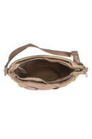 Vivisence Sac Bandoulière Sac a Main Femme Compacte Fonctionnelle, beige