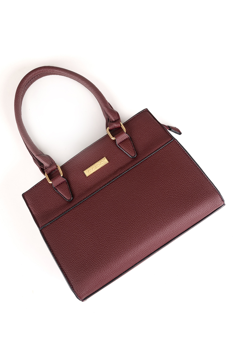 Vivisence Handtasche Damen Umhängetasche Alltag Komfort und Eleganz, weinrot