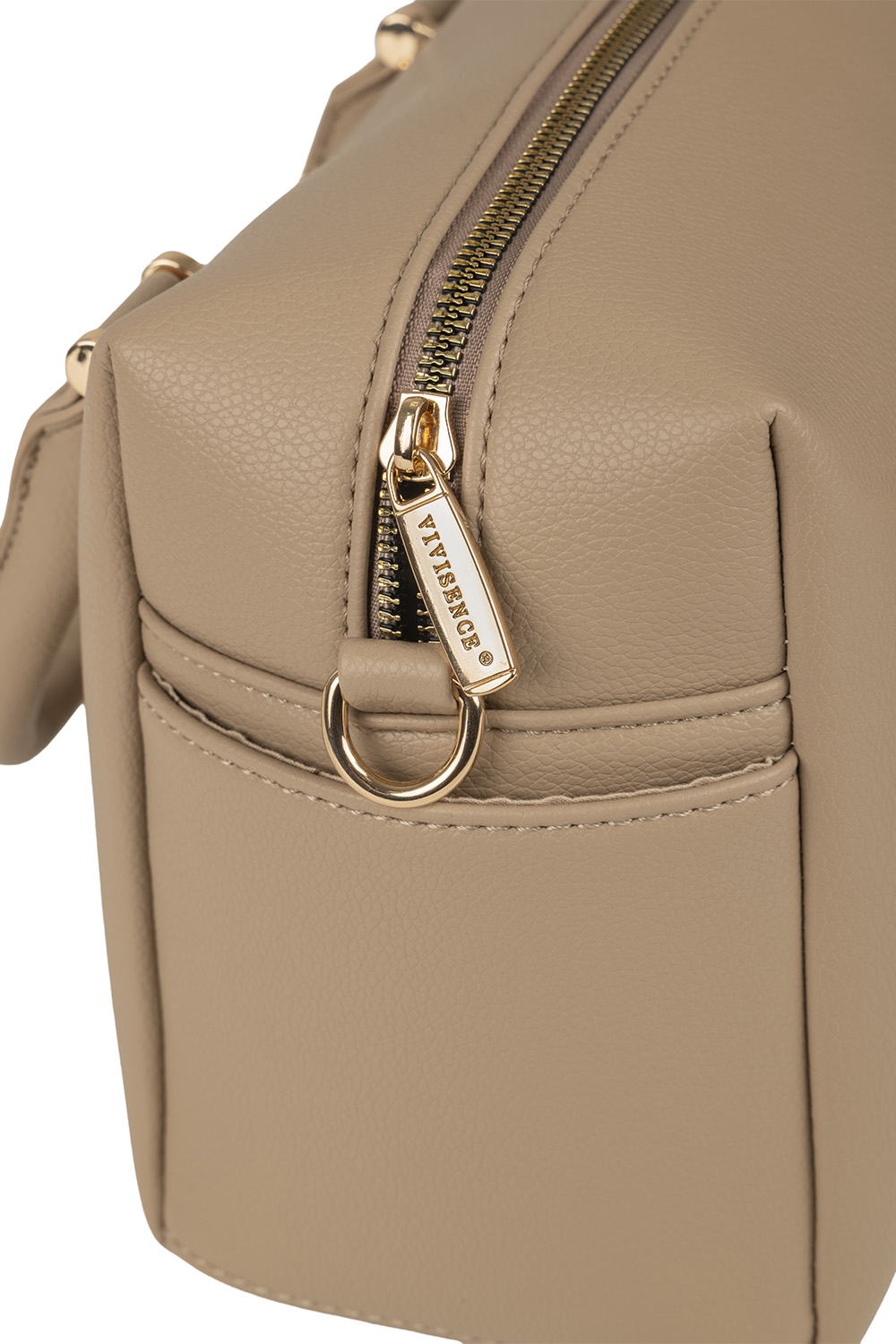 Vivisence Damen Handtasche Mit Schulterriemen Und Reißverschluss für Alltag, Beige