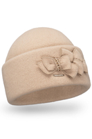 Vivisence Damen Mütze Winter Toque Wolle Handgefertigte Herbst Warme 7059, beige