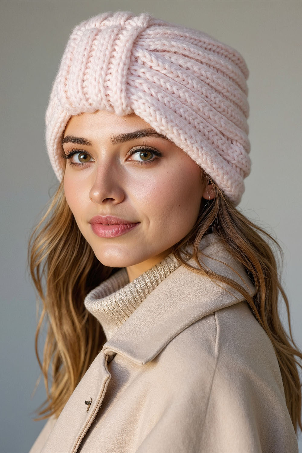 Vivisence Damen Mütze Weicher Merino Baumwollmix Für Komfort, Pink