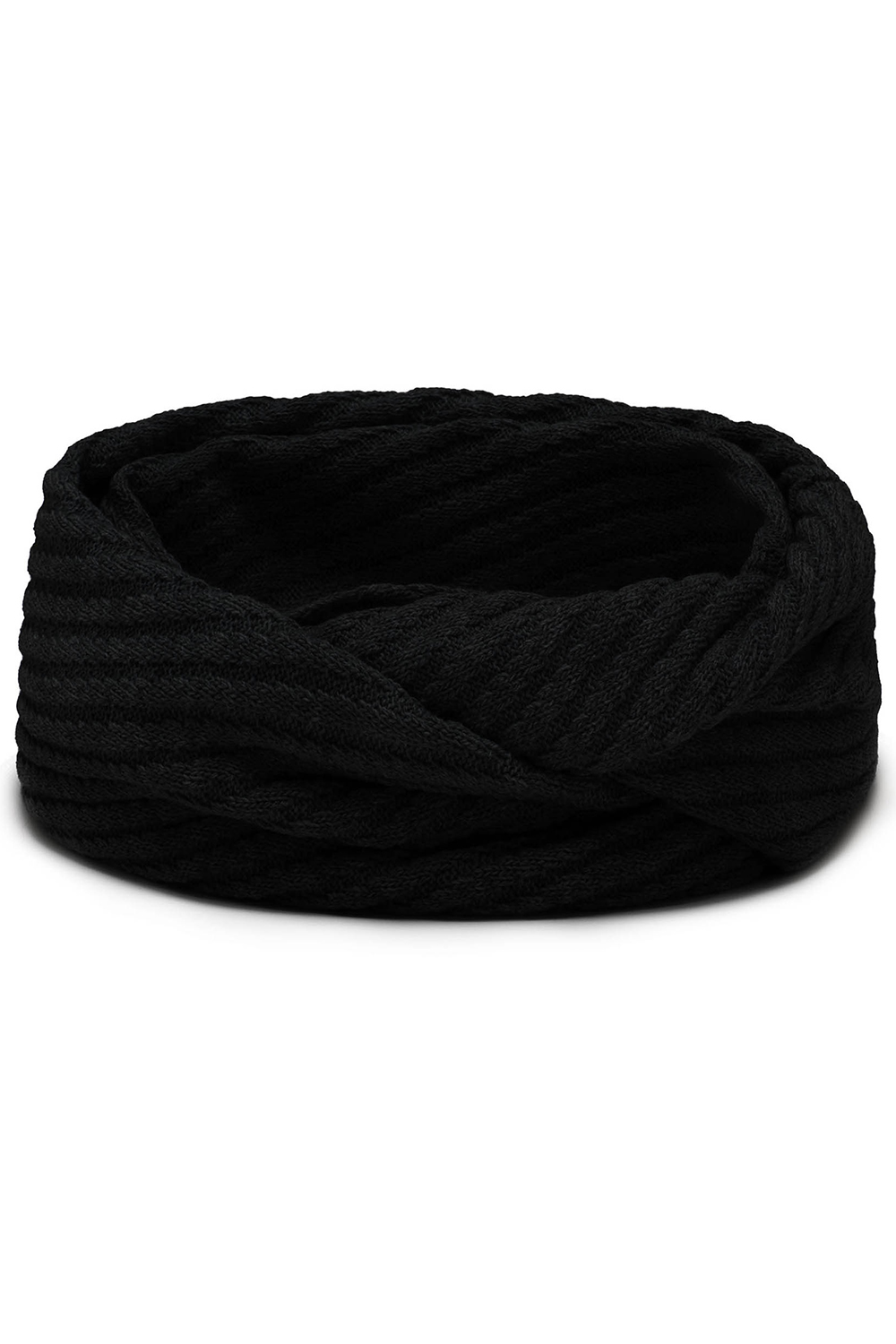 Vivisence Écharpe Tube Femme Double Épaisseur Idéale Pour Journées Froides 7017S, noir