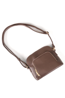 Vivisence Women's Shoulder Bag Zip Closure Comfort Elegance for Everyday, brown