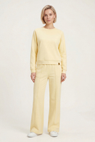 Vivisence Damen Hausanzug Sweatshirt und Hose Mit Elastischem Bund Für Alltag, bananig