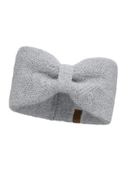 Vivisence Femme Bandeau Tricot Doux Avec Nœud Torsadé Confort Et Chaleur, gris