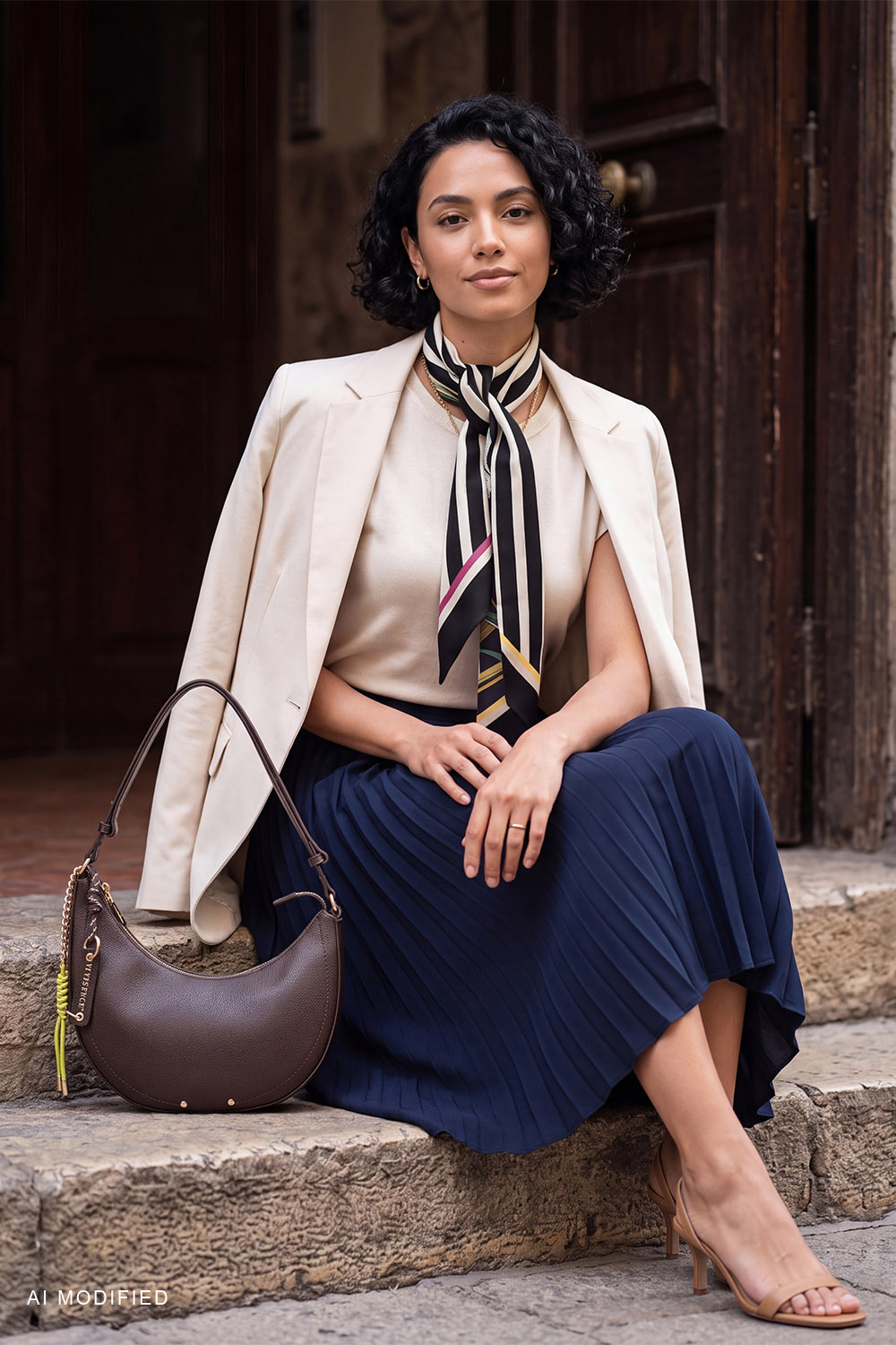 Vivisence S180-012 Scarves and shawls Wraps, dark blue