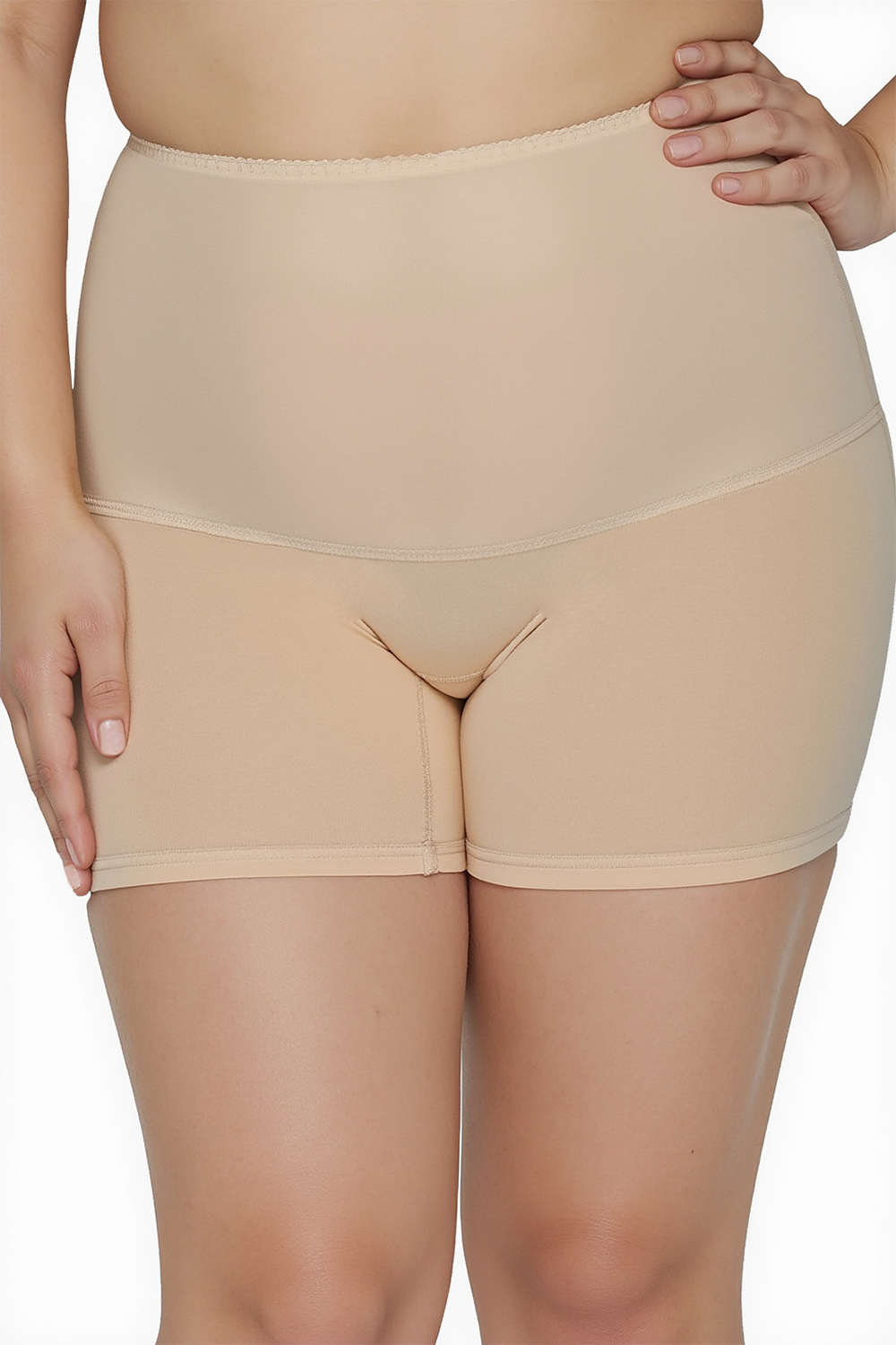 Vivisence Bermuda Culotte Femme Taille Haute Silhouette Parfaite Affinée 4102, beige