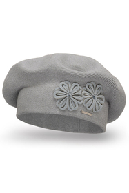 Vivisence Warm Thick Winter Beret For Women Ideal For Cold Days 7007, light grey