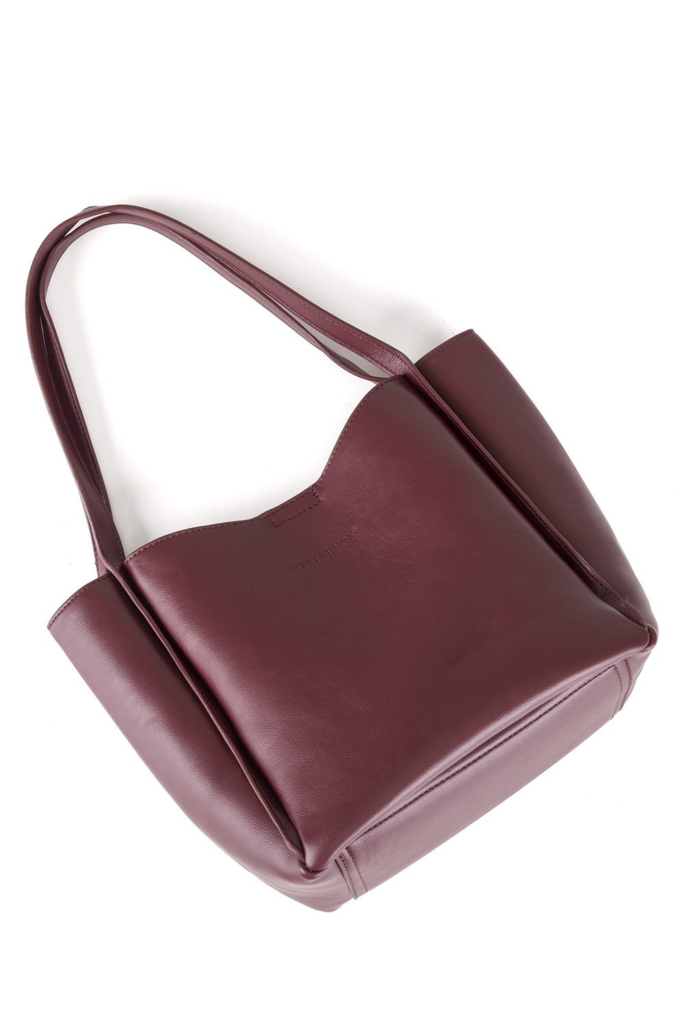 Vivisence Women's Tote Bag Magnetic Closure Two Ways To Carry, burgundy