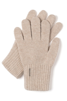 VIVISENCE Damen Winter Handschuhe aus Wolle Ideal für Kaltes Wetter 7201, beige