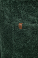 Vivisence Damen Bademantel Polyester mit Kapuze Morgenmantel, Grün