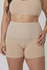 Vivisence Women's Slimming Shorts Cotton High Waist Invisible Under Clothes 4102, Beige