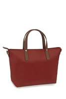 Vivisence Damen Handtasche Reißverschluss Mit Abnehmbarem Riemen Für Alltag, Rot