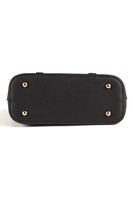 Vivisence Damen Schultertasche mit Reißverschluss Verstellbarer Riemen, Schwarz