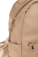 Vivisence Sac À Dos Femme Nylon Compartiments Multiples Poche Discrète, beige