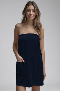 Vivisence serviette de bain pour femmes 5025, bleu foncé