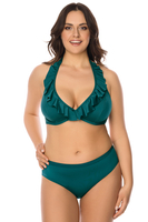 Vivisence Bikini Oberteil Damen Weiche Cups Mit Bügel Betont Dekollete, grün