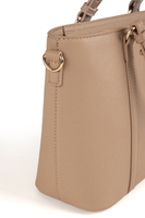 Vivisence Sac Porté Main Femme Compartiment Zippé L'élégance au Quotidien, beige