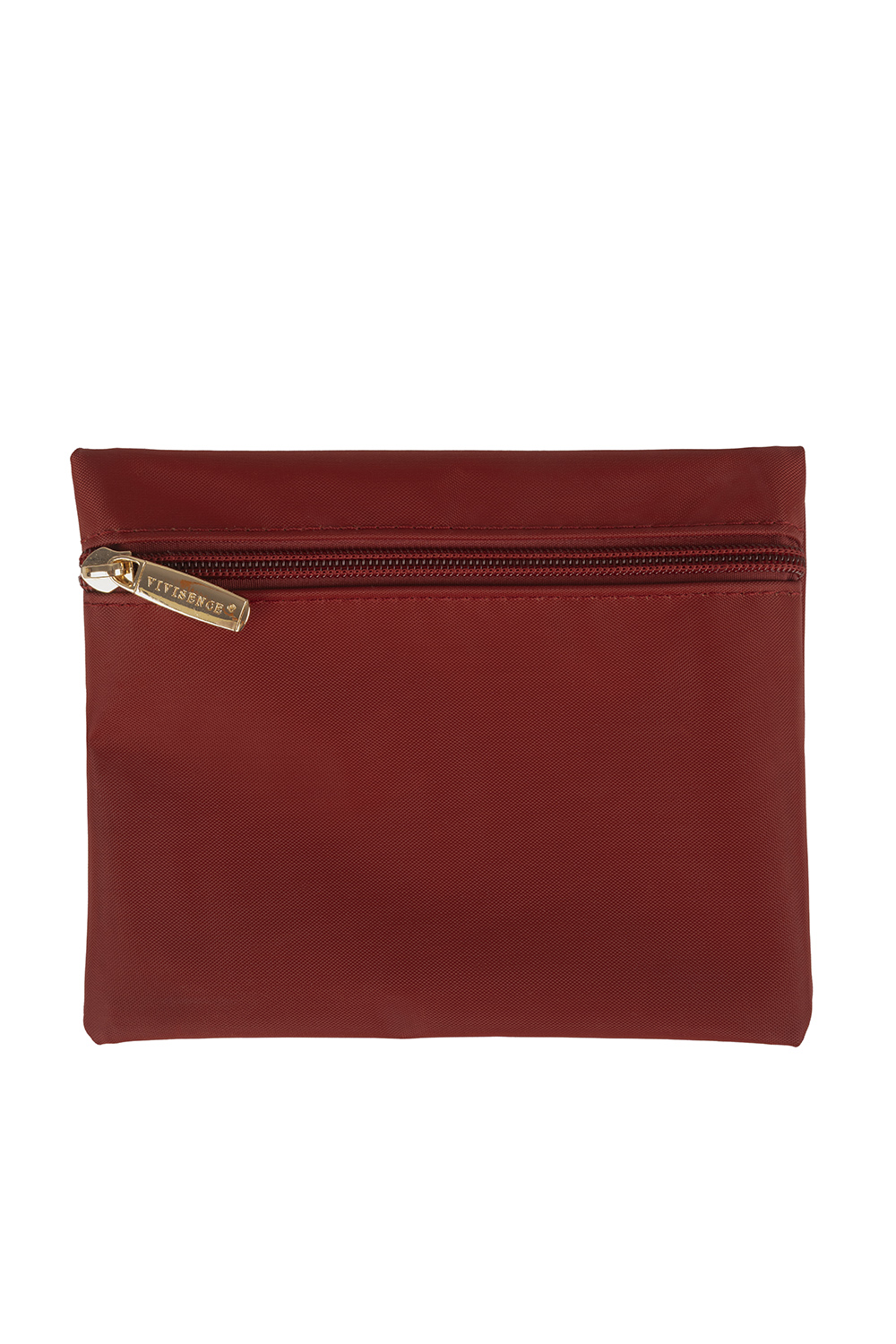 Vivisence Damen Handtasche Reißverschluss Mit Abnehmbarem Riemen Für Alltag, Rot