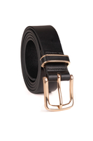 Vivisence Women's Belt Leather with Metal Buckle Ideal For Every Outfit P0001, black