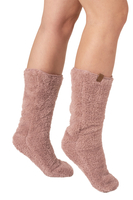 Vivisence Damen Deckenpullover Mit Socken Warm Flauschig One Size Geschenk 5028Kmpl, pink