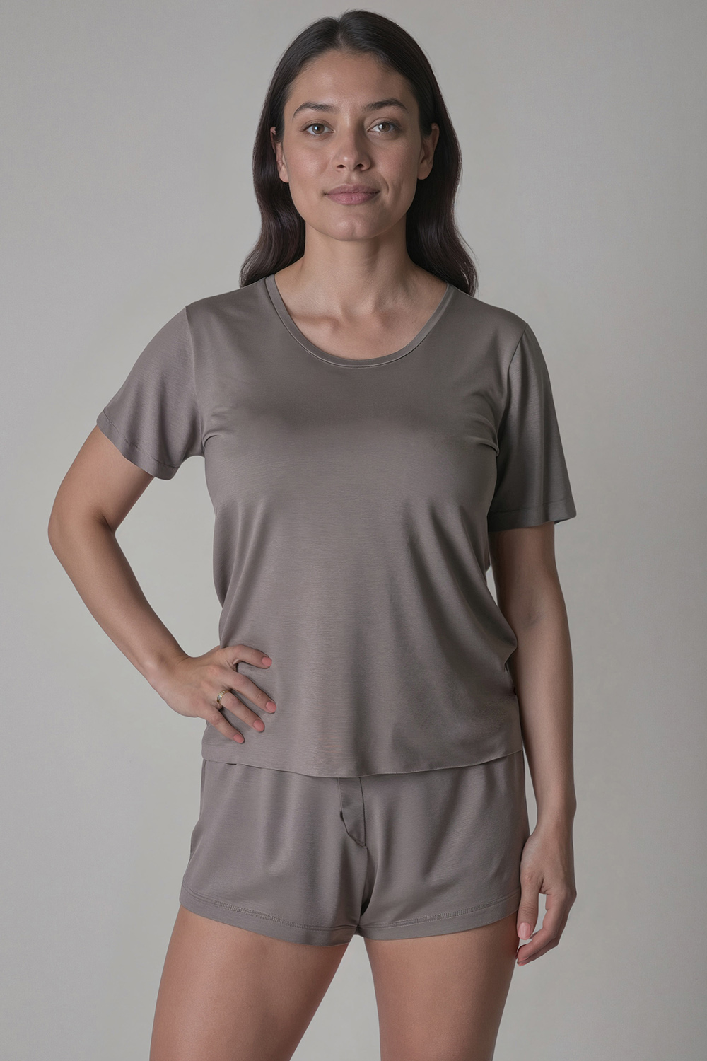 Vivisence Femme Haut de Pyjama Viscose Manches Courtes Confort pour Nuit 2201, 