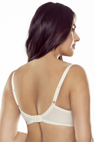 Vivisence underwired lace sheer non padded bra 1052, beige