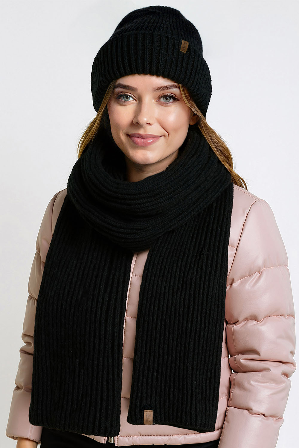 Vivisence Femme Bonnet Hiver Laine Merinos Confort Ajuste Chaleur Quotidienne, noir