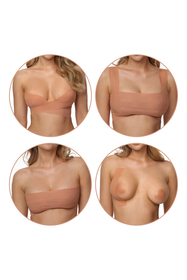 Vivisence Dame Büstenmodellierband Büste Klebeband Accessoires 8009, Beige