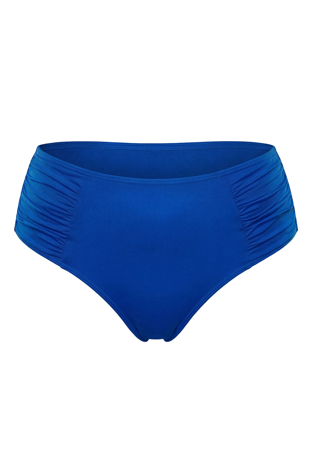 Vivisence Bikini Bottoms Women Ruched Sides High Waist, cornflower blue