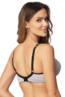Vivisence soutien-gorge non-rembourré 1077, gris-noir