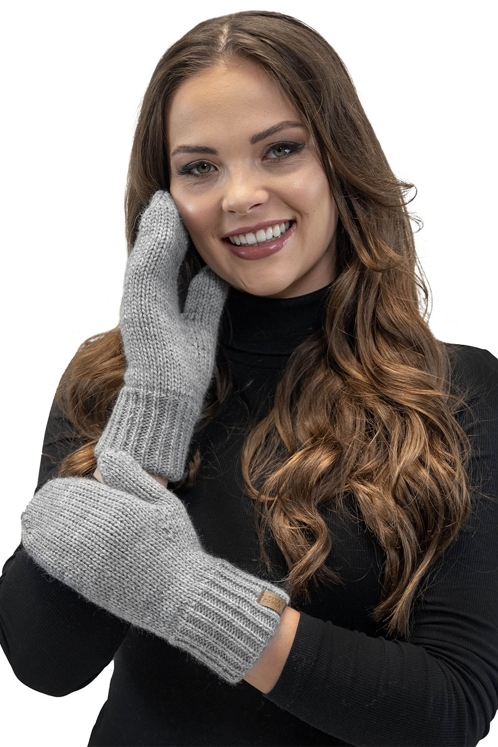 Vivisence Moufles Femme Hiver Confort Pour Les Journées Froides 7015, gris clair