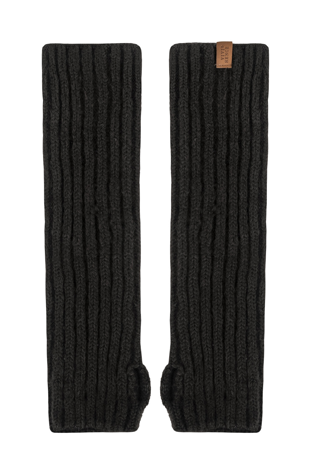 Vivisence Femme Gants Hiver Tricot Maille Extensible Douce Chaleur Confort, noir