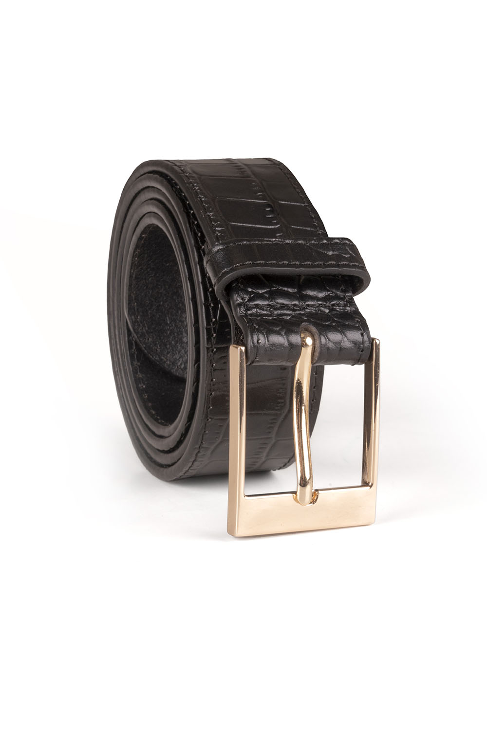 Vivisence Ceinture Femme Animalière Luxe 3,5 cm Sublime Tenues P0002, noir