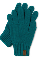 Vivisence Women's Winter Gloves Soft And Warm Ideal For Cold Weather 7014, dark turquoise