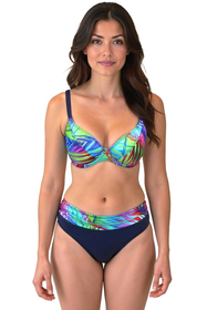 Vivisence Bikini Hose Hoher Bund Ideal Für Strand Und Sport 3232/3233M, tropisch