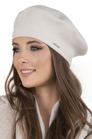 Vivisence Elegant Women's Winter Beret And Scarf Set Made Of Warm Thick And Soft Fabric With Wool Blend For Ladies Ideal For Cold Winter And Autumn Days, beige